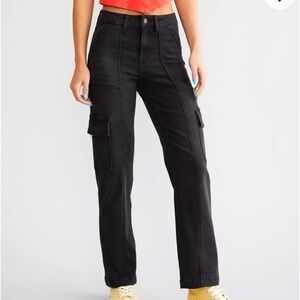 Hidden Tracey High Rise Straight Cargo Stretch Jean